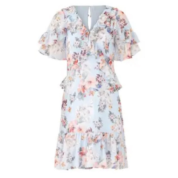 FINAL PRICE Anthropologie  Shoshanna Floral Madrid Bridgerton Dress - Picture 1 of 15